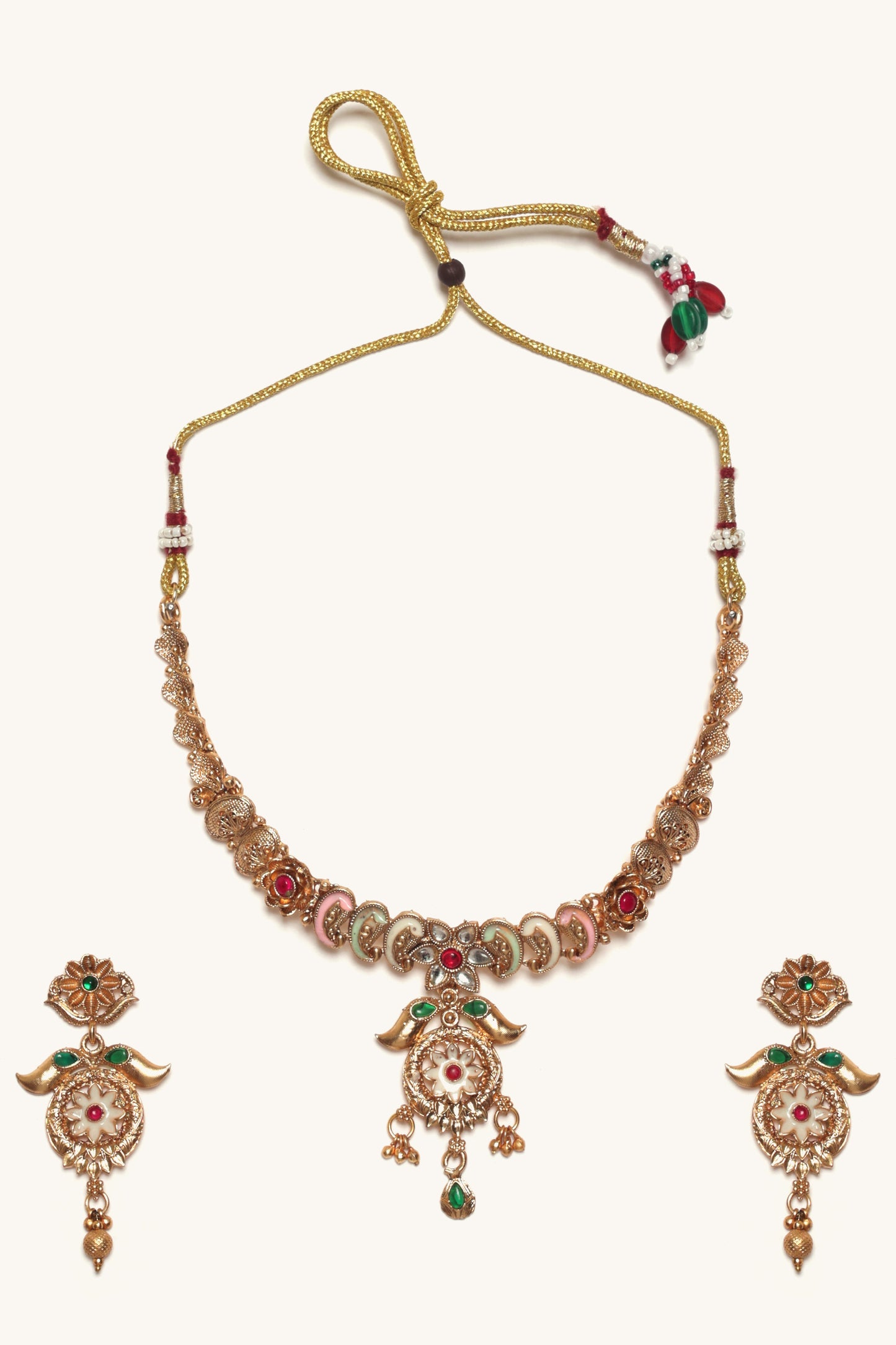 Noor-E-Nazaakat Necklace Set Multi