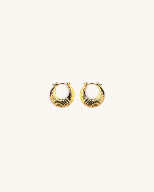 Golden Hour Hoops  Anti-Tarnish EarRing
