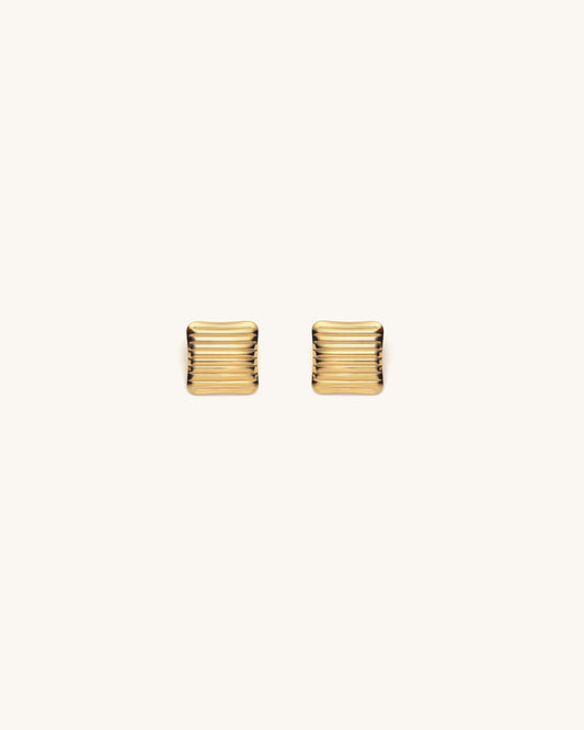 GoldRipple Studs