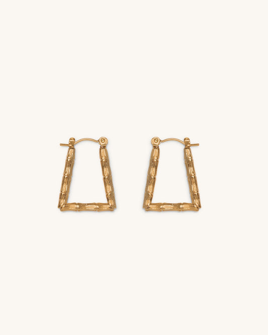 Zariya Bamboo Hoop Earrings